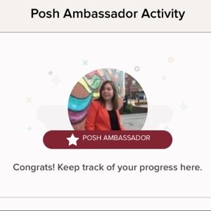 Celebrating my new status as a POSH AMBASSADOR! 💜